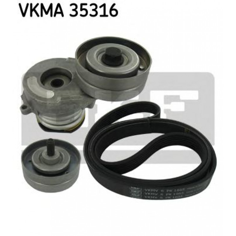 VKMA 35316 SKF Комплект доріжкового ремня (ролик, ремінь)